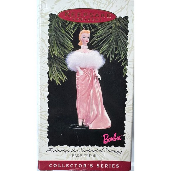 Keepsake Ornament "Enchanted Evening" Barbie Doll Collectors Series 1996 Patr - Picture 1 of 4